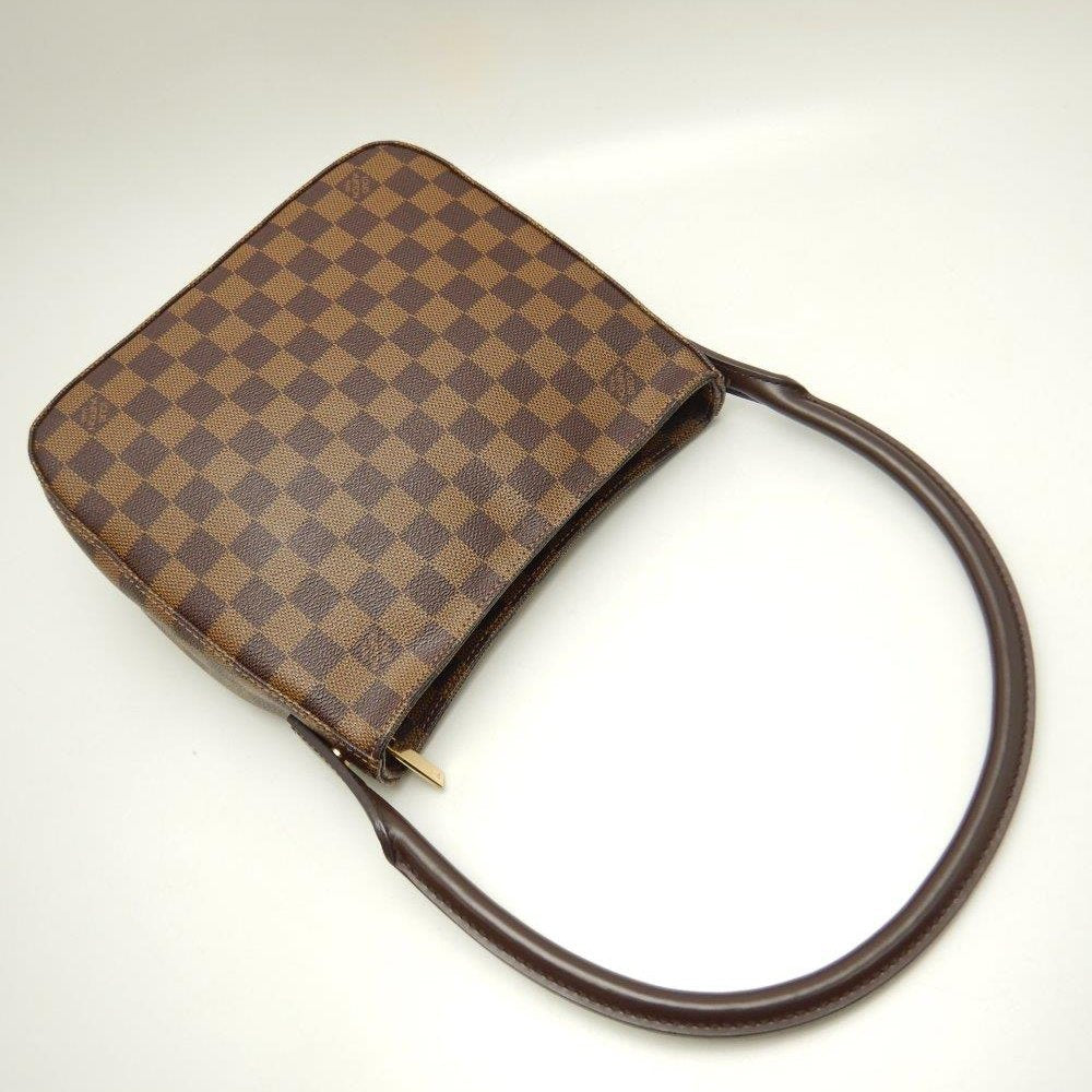 Louis Vuitton Damier Looping MM Ebene  Shoulder Brown