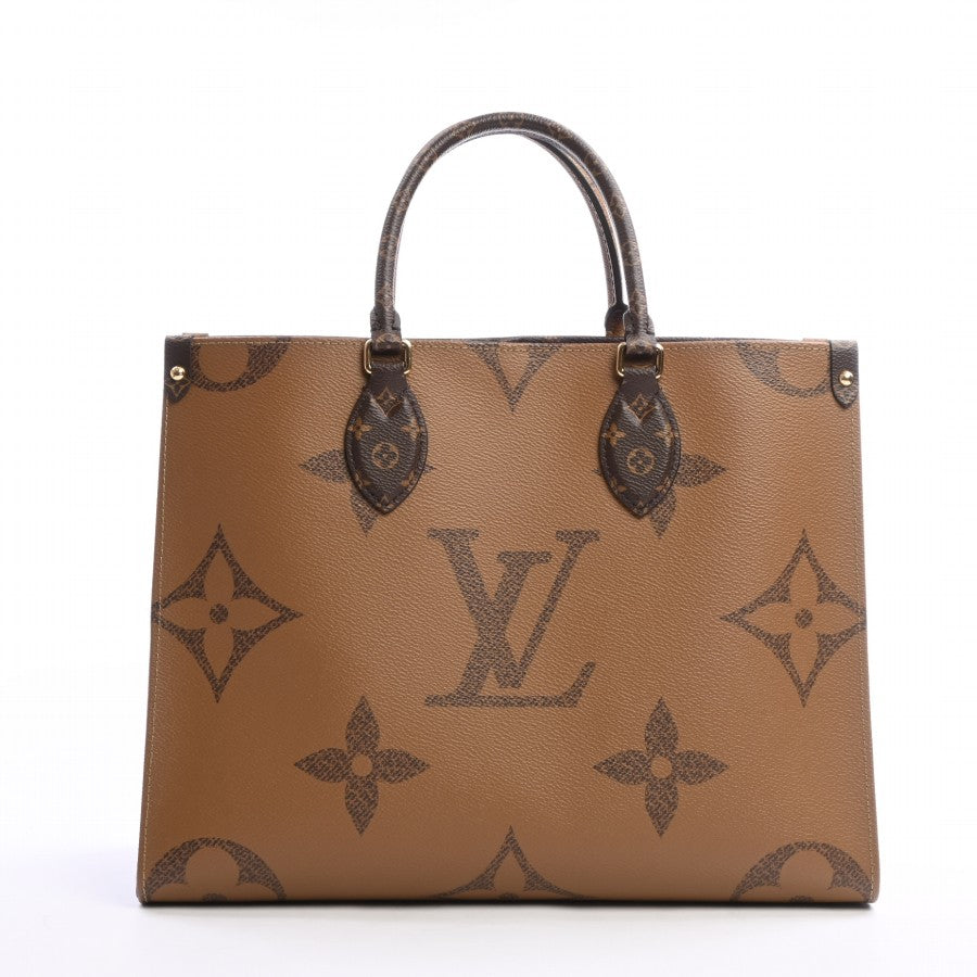 Louis Vuitton On The Go MM Tote Bag Monogram Giant Brown