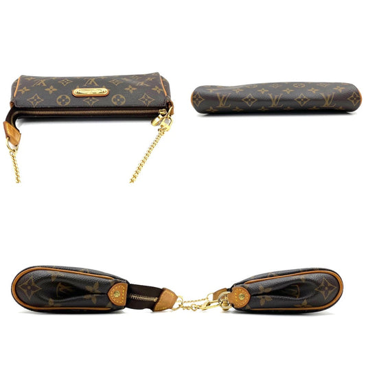 Louis Vuitton Monogram Eva Mini Handbag Chain Shoulder Bag Brown