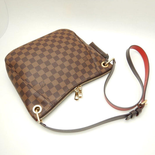 Louis Vuitton Damier South Bank Ebene Diagonal Shoulder Brown