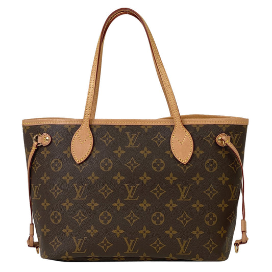 Louis Vuitton Neverfull PM Handbag Tote Bag Monogram Brown