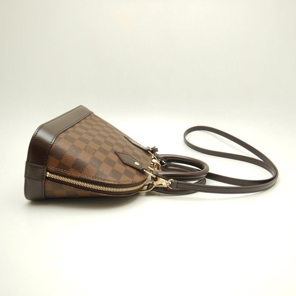 Louis Vuitton Damier Alma BB Ebene 2WAY Bag Brown