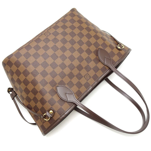 Louis Vuitton Damier Neverfull PM Ebene Tote Bag Brown