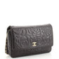 Chanel Wallet on Chain Camellia Lambskin Black