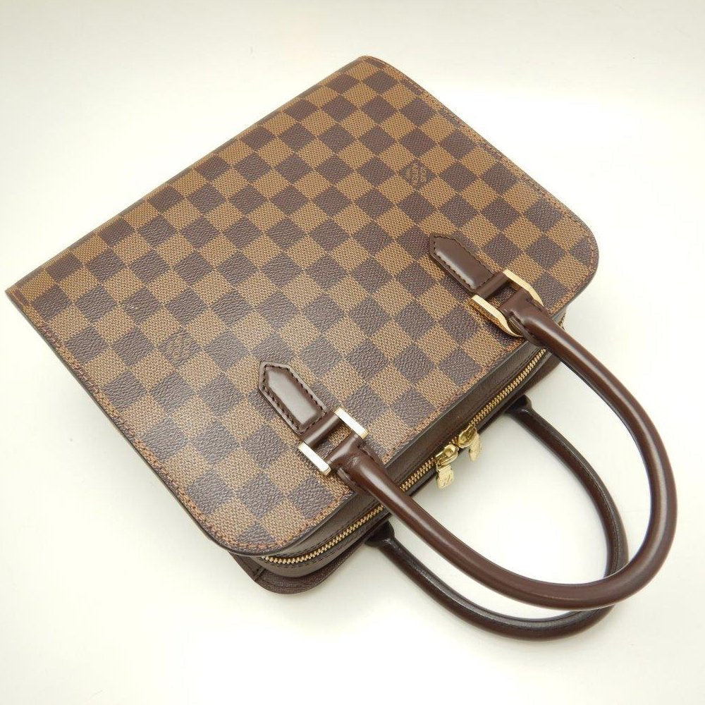 Louis Vuitton Damier Triana Ebene Handbag Brown