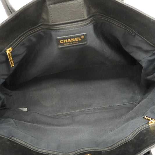 Chanel 2way Bag Executive Tote Caviar Skin Black