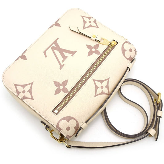 Louis Vuitton Pochette Metis MM Emplant Bicolor Crème Bois de Rose