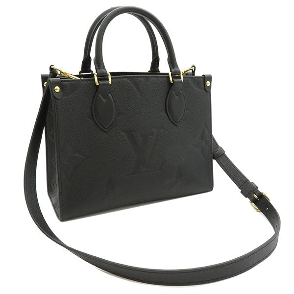 Louis Vuitton 2way Bag On The Go PM Noir Black Monogram