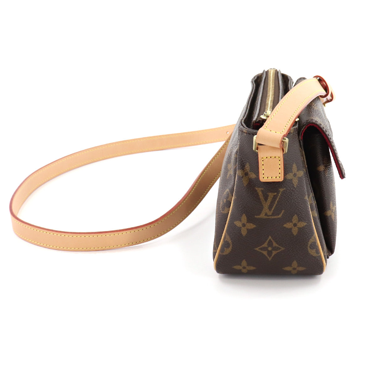 Louis Vuitton Monogram Viva Cite PM Shoulder Bag Brown