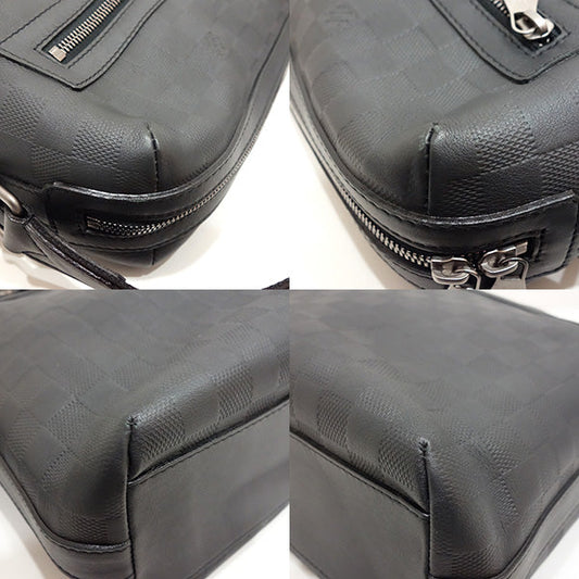 Louis Vuitton Calypso GM Shoulder Bag Damier Infini Onyx Black
