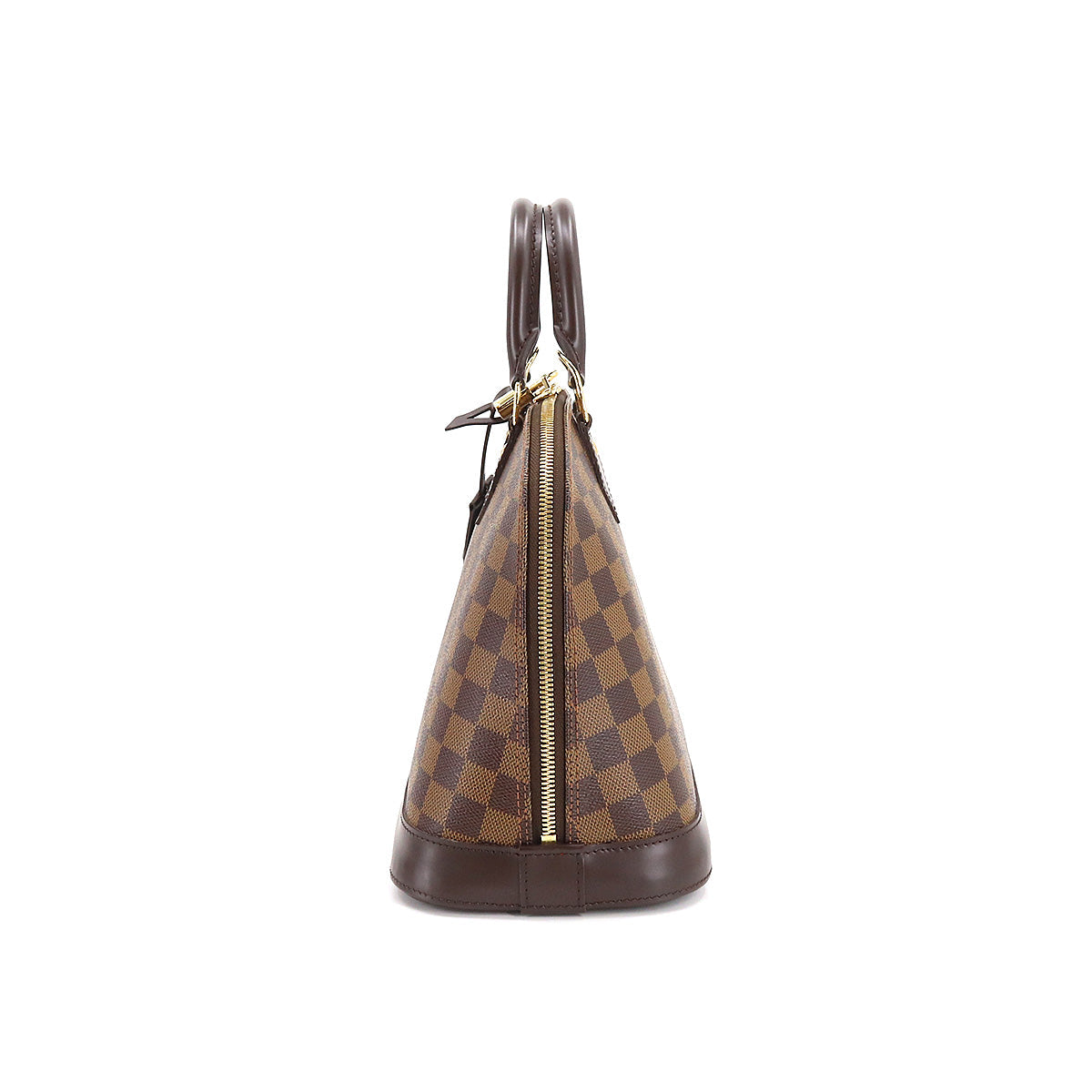 Louis Vuitton Damier Alma PM Hand Bag Ebene Brown