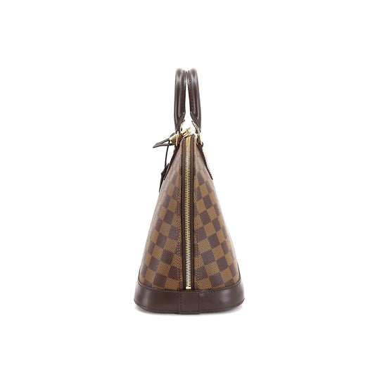 Louis Vuitton Damier Alma PM Hand Bag Ebene Brown