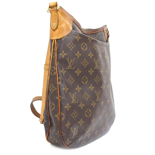 Louis Vuitton Odeon MM Monogram Shoulder Bag Brown