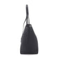 Louis Vuitton Lock Me Cabas Tote Bag Leather Noir Silver Hardware