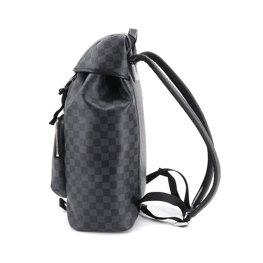 Louis Vuitton Damier Graphite Zack Backpack Silver Metal Fittings