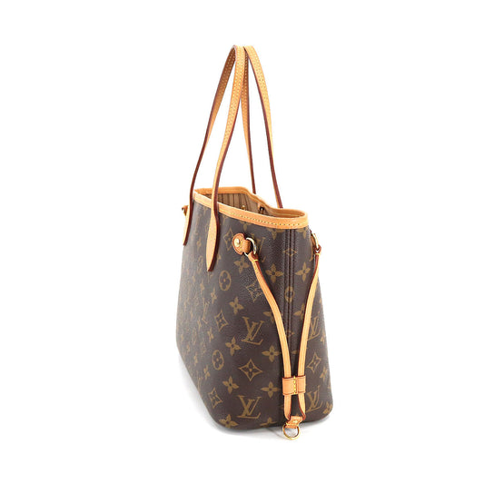Louis Vuitton Monogram Neverfull PM Tote Bag Brown