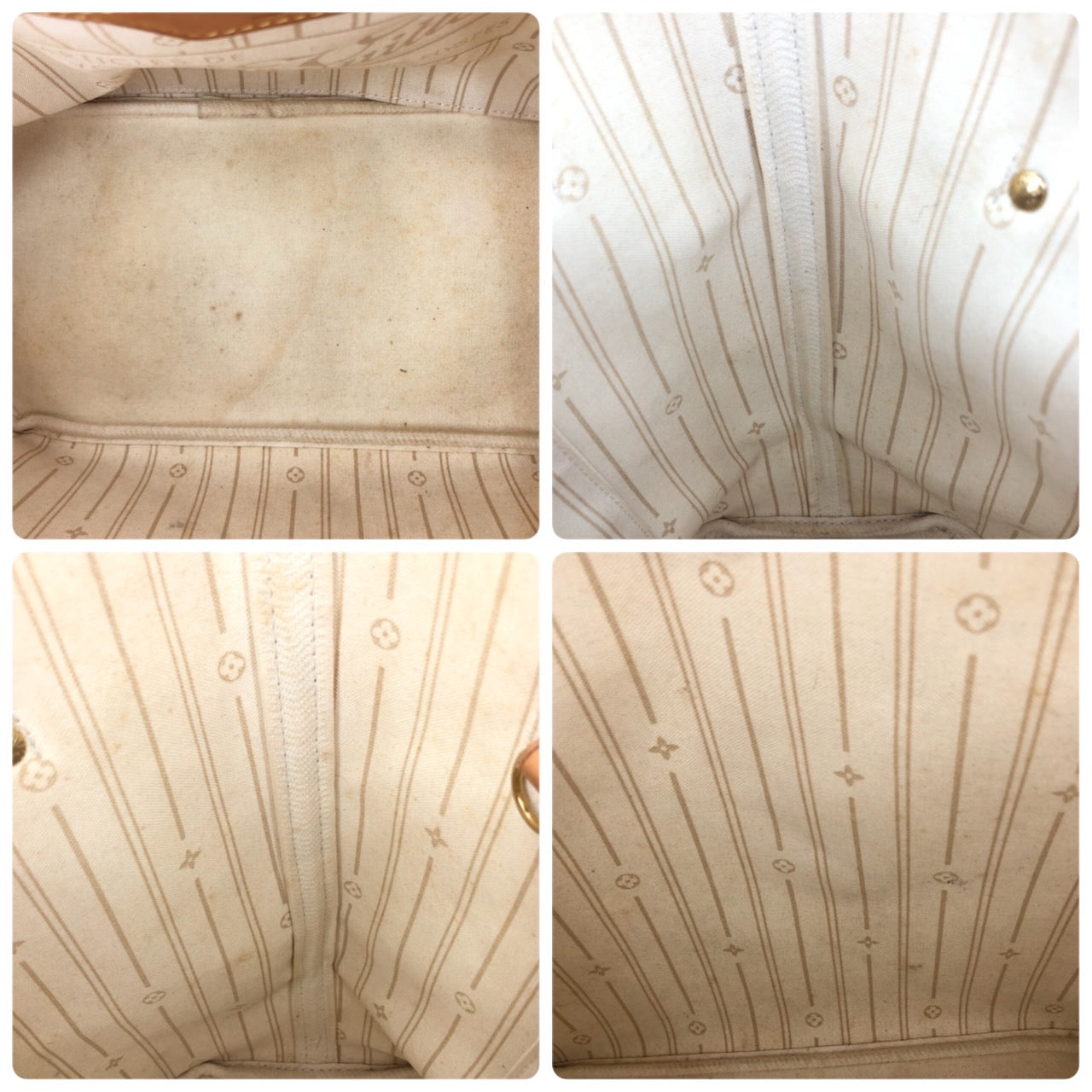 Louis Vuitton Damier Azur Neverfull MM Tote Bag
