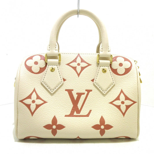 Louis Vuitton Speedy Bandouliere 20 Handbag Creme Rose