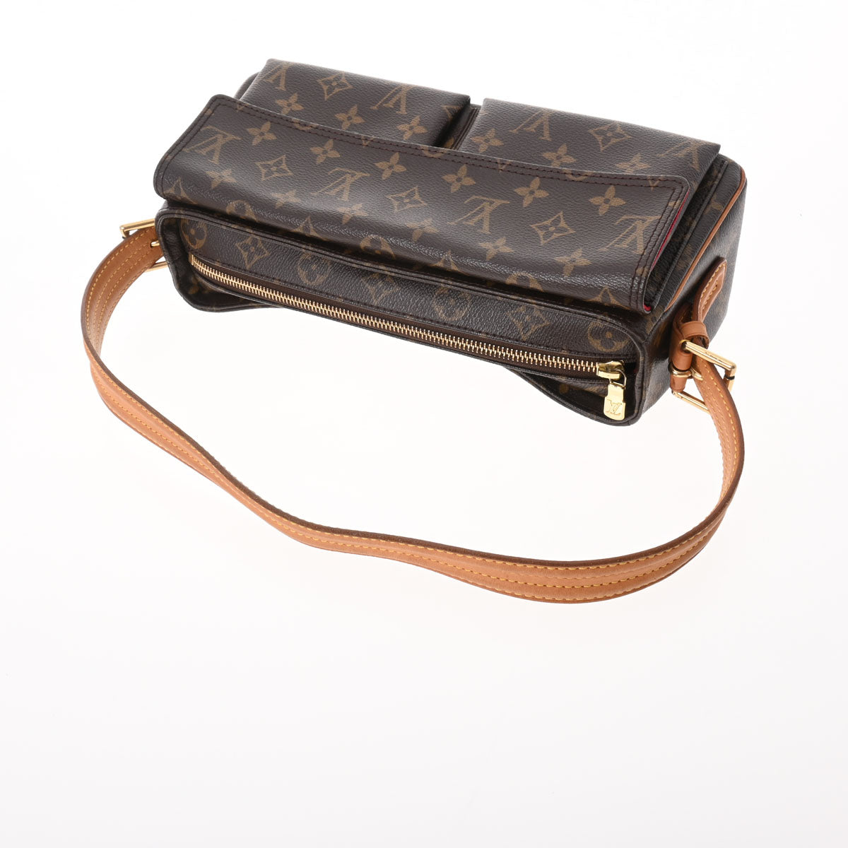 Louis Vuitton Monogram Viva Cite MM Brown Canvas Shoulder Bag