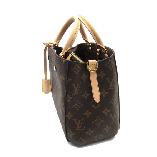 Louis Vuitton Montaigne BB Tote Bag Canvas Monogram