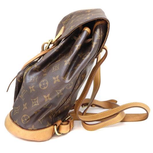 Louis Vuitton Montsouris MM Rucksack Backpack Monogram Canvas Brown