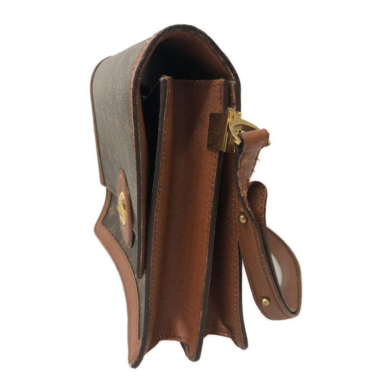 Louis Vuitton Raspail Monogram Shoulder Bag Brown