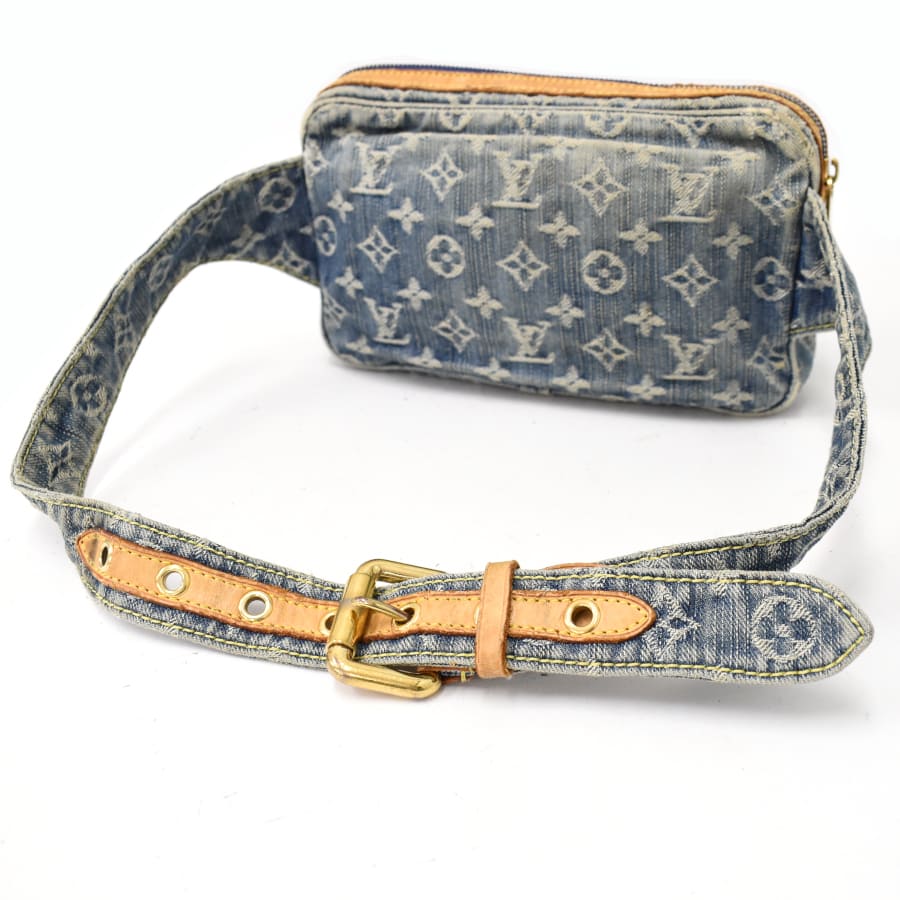 Louis Vuitton Bum Bag Body Bag Monogram Denim Blue