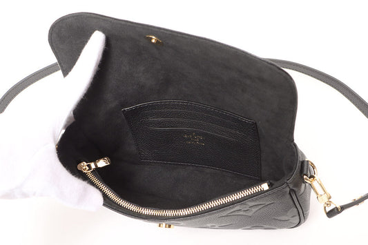 Louis Vuitton Amplant Wallet On Chain Ivy Black