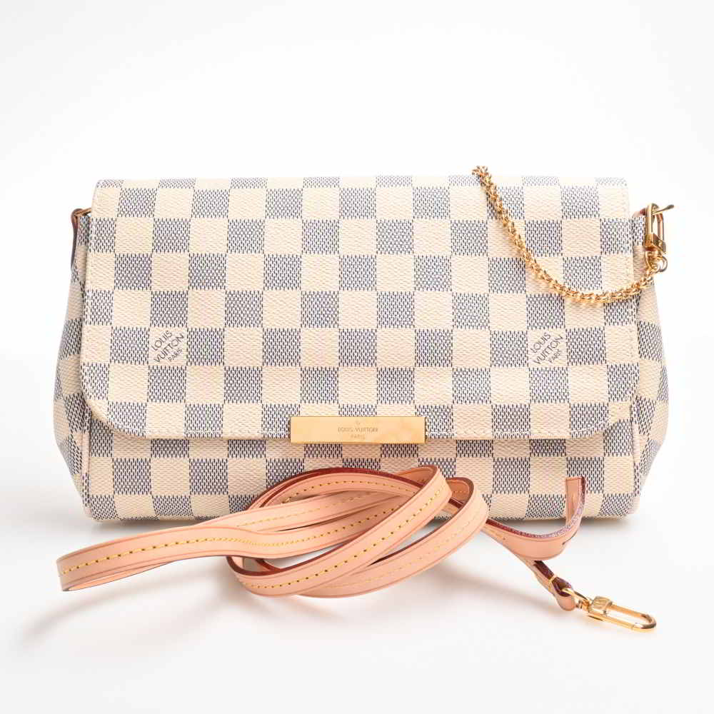 Louis Vuitton Azur Favorite PM 2WAY Shoulder Bag White