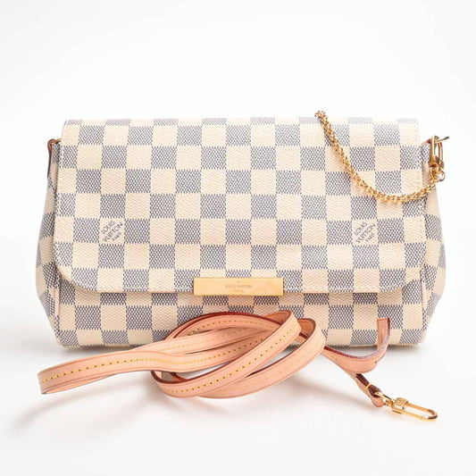 Louis Vuitton Azur Favorite PM 2WAY Shoulder Bag White