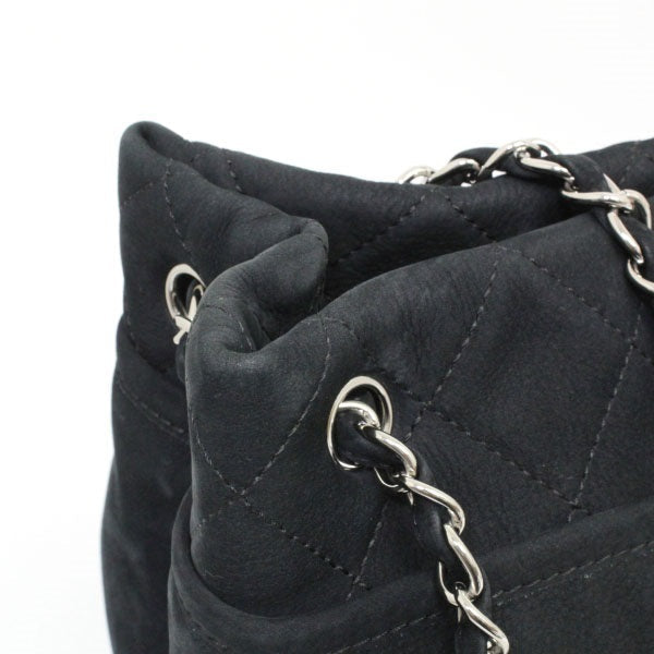 Chanel Chain Shoulder Bag Nubuck Black Tote Bag