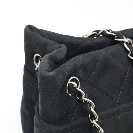 Chanel Chain Shoulder Bag Nubuck Black Tote Bag