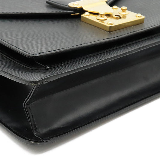Louis Vuitton Epi Monceau Shoulder Bag Noir Black
