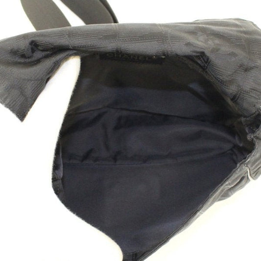 Chanel Travel Line Waist Bag Black Pouch Handbag