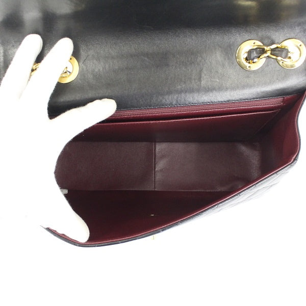 Chanel Chain Shoulder Bag Matelasse 30 Lambskin Black