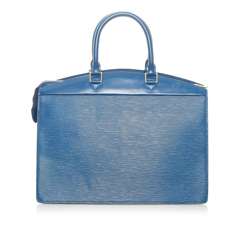 Louis Vuitton Epi Riviera Handbag Toledo Blue Leather