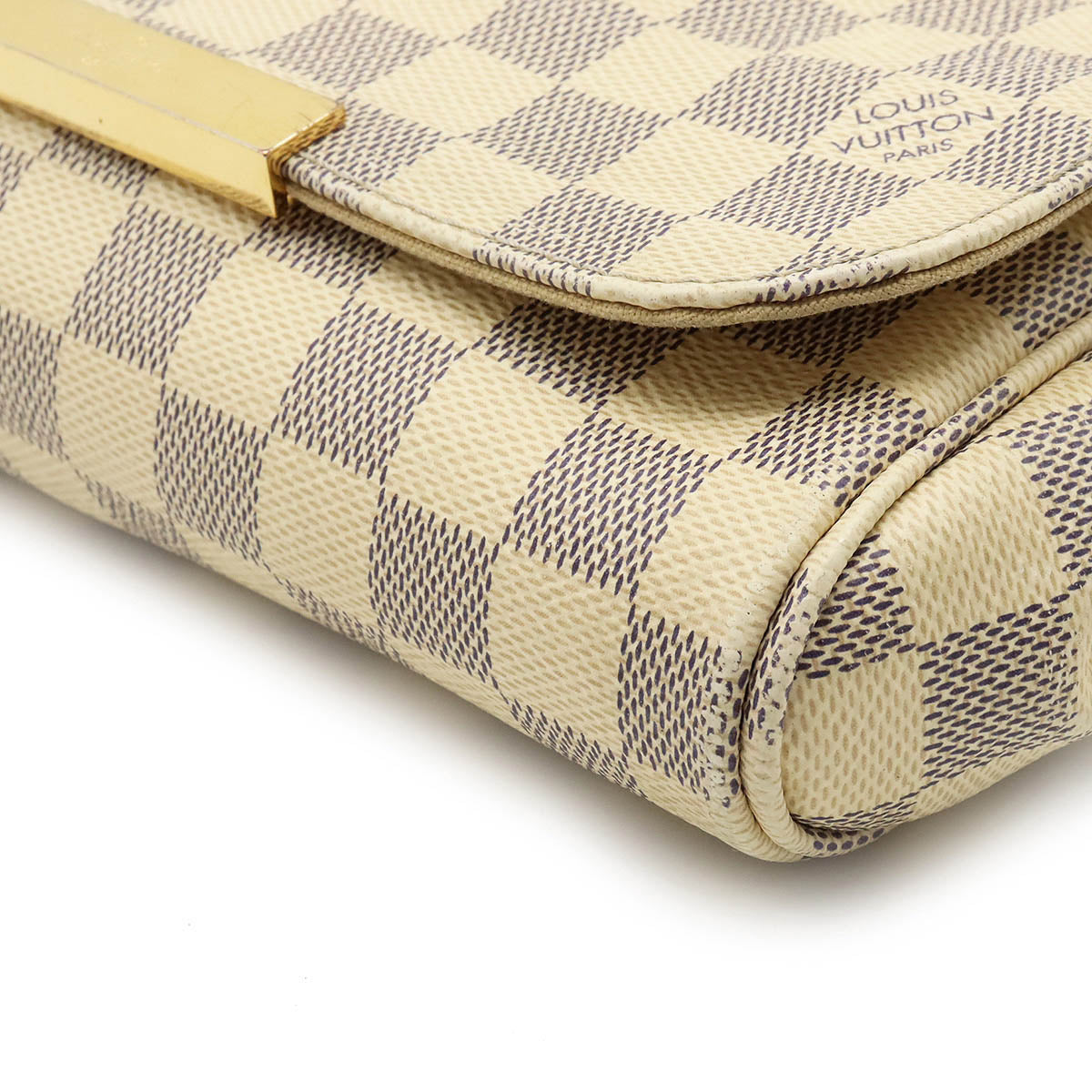 Louis Vuitton Damier Azur Favorite PM Accessory Pouch Chain Shoulder Bag