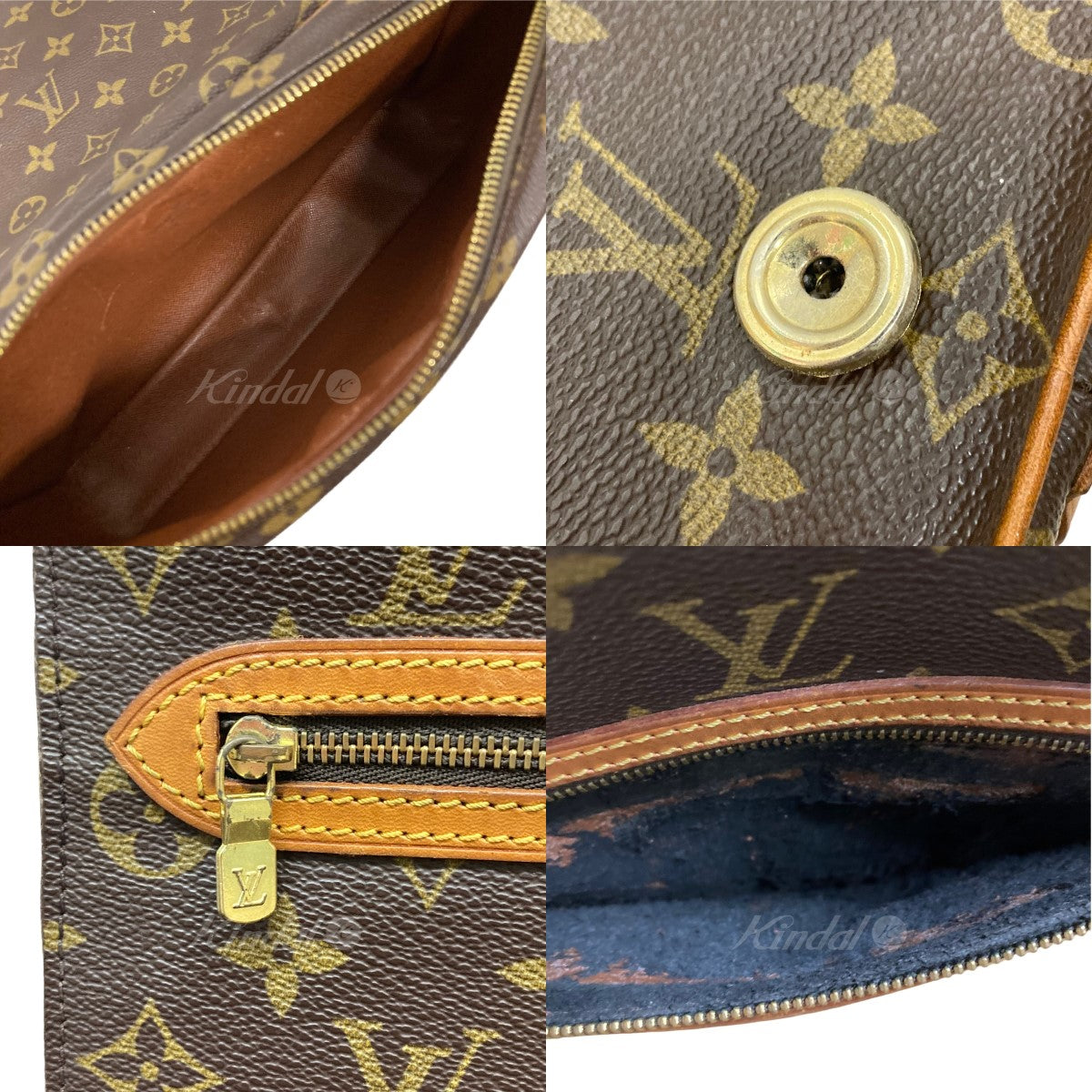 Louis Vuitton Saint Germain 28 Monogram Shoulder Bag Brown