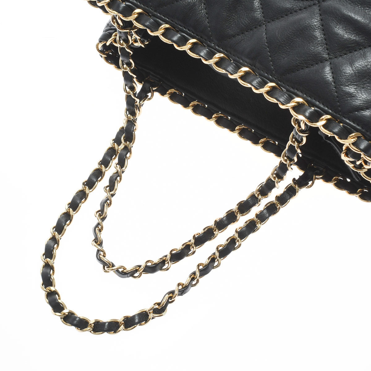 Chanel Chain Me Black/Gold Hardware Calfskin Women's Tote Bag