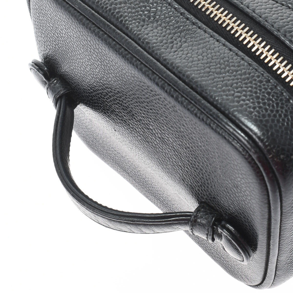 Chanel Vanity Black/Gold Hardware Caviar Skin Women's Handbag