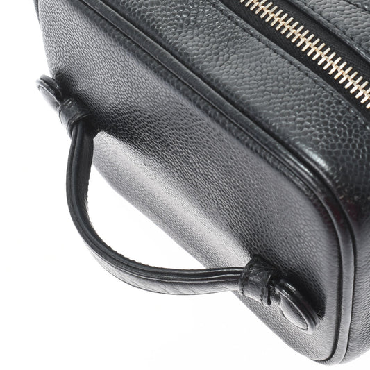 Chanel Vanity Black/Gold Hardware Caviar Skin Women's Handbag