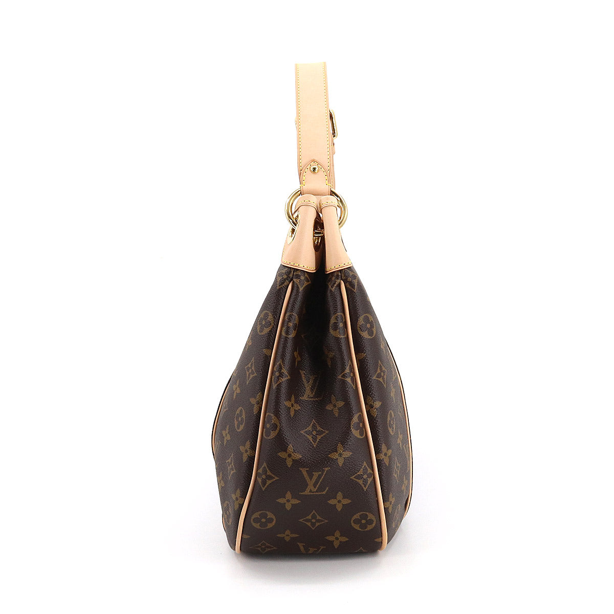 Louis Vuitton Monogram Galliera PM Shoulder Bag Brown Gold Hardware