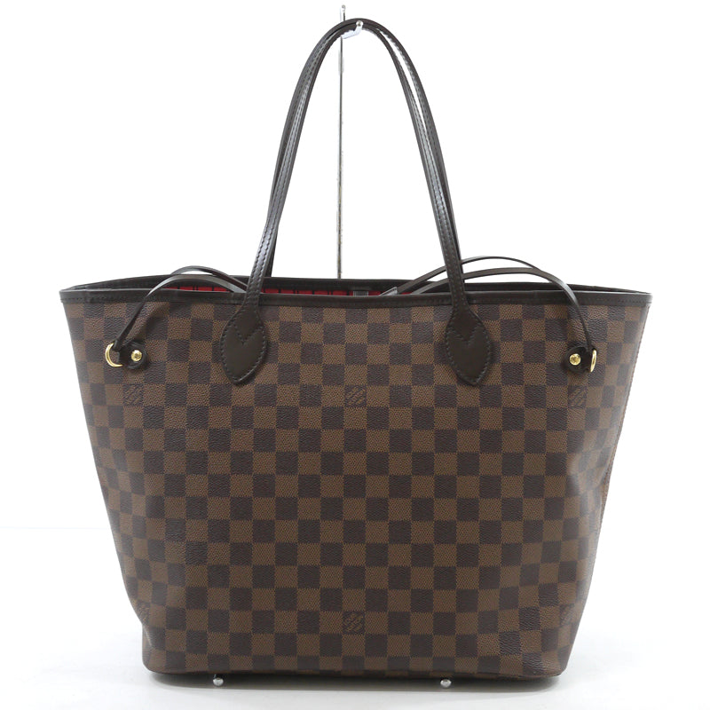 Louis Vuitton Damier Neverfull MM Tote Bag Brown