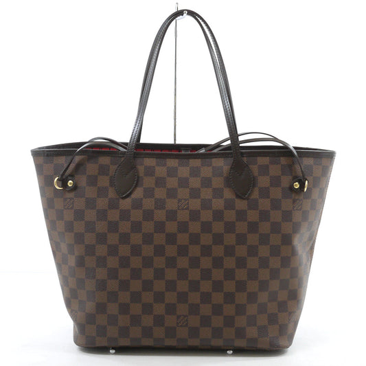 Louis Vuitton Damier Neverfull MM Tote Bag Brown