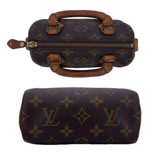 Louis Vuitton Mini Speedy Monogram Brown Handbag Shoulder Bag