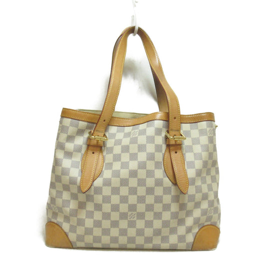 Louis Vuitton Hampstead MM Tote Damier Azur White