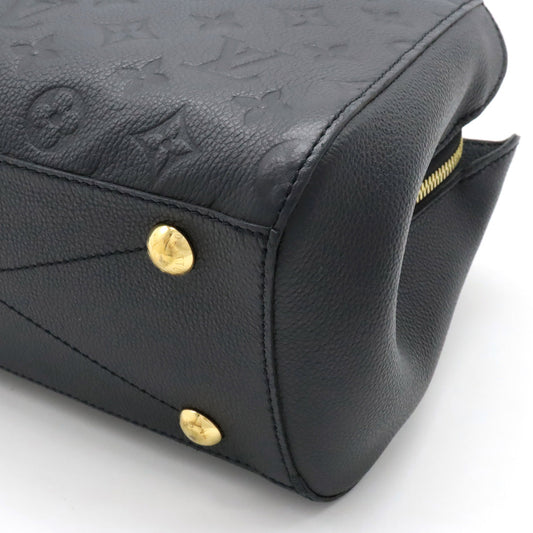 Louis Vuitton Monogram Emplant Montaigne BB Handbag Noir Black