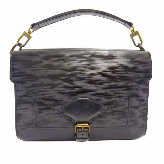 Louis Vuitton Biface Handbag Black Epi Leather Black