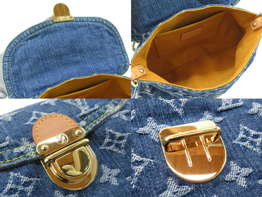 Louis Vuitton Monogram Denim Mini Pleaty Handbag