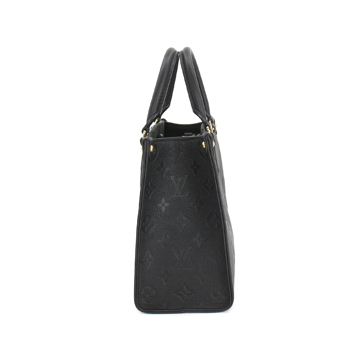 Louis Vuitton Monogram Emplant Onthego PM 2 Way Tote Shoulder Bag Noir Black